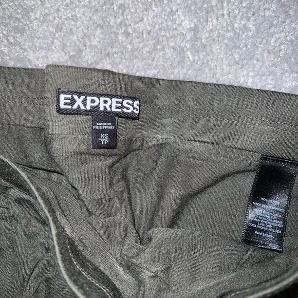 Express Olive Green High-Low Maxi - Picture 5 of 5
